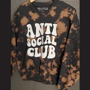 NEW Anti Social Club • Hand Dyed Crewneck Sweatshirt • Acid Washed Sweater